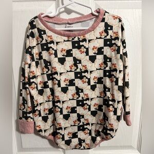 Santa Checkers Sweater Romper